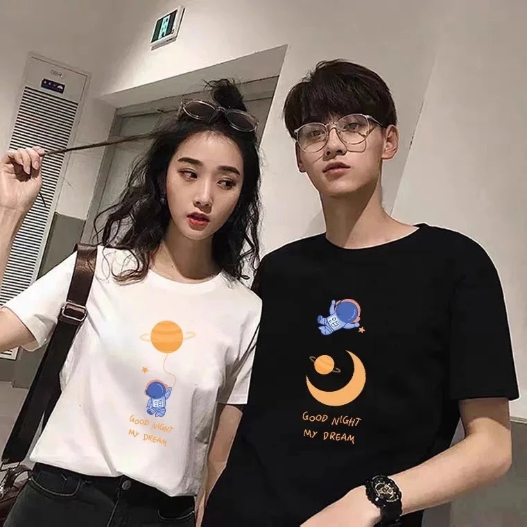 2021new Couple Korean Loose Mid-length And Short-sleeved Women's